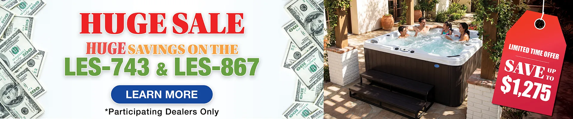 Calspas hot tub being used in a family setting - St Joseph