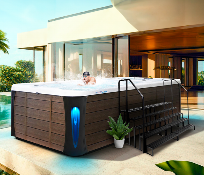 Calspas hot tub being used in a family setting - St Joseph